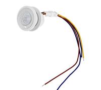 ZDETGU Mr HW06A Infrared Motion Automatic Lighting Control for Indoor Spaces Compact 35x25mm Design Energy Saving Sensor for LED and Incandescent Lights (MR-HW08F 45mm long, 40mm diameter)