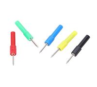ZDETGU Multimeter Test Probe Set - 4mm Socket Puncture for Electrical Testing - Wire Piercing Tool for Multimeters, Automotive Diagnostics, and Maintenance - Brass Probes with PA Coating