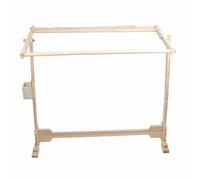 ZDETGU Pine Wood Stitch Floor Stand Embroidery Frame 60cm to 80cm Height Tapestry Hoop Stand for Comfortable Needlework and Stitching