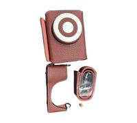 ZDETGU PU Leather Camera Protective Case, 360 Degree Scratch Protection Soft Velvet Lining with Ergonomic Handle and Tripod Interface, for Enhanced Filming Experience and Creativity (Brown)