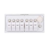 ZDETGU Rocker Switch Panel 7 Gang Red LED Marine Switch Panel with Overload for 12V Systems
