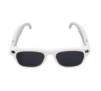 ZDETGU Smart Glasses AI-Powered with 4K Camera Real-Time Translation Voice Transcription for Multilingual Support with Built-in Speakers and Flash (White)