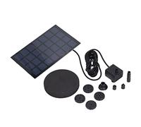 ZDETGU Solar Fountain Pump - Efficient Solar-Powered Feature with 6 Nozzles for Gardens, & Bird Baths - Quiet Floating Fountain for Outdoor Decor - Pump for Small Pools & Fish Tanks