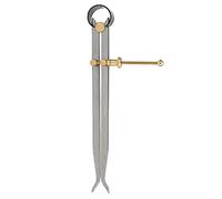 ZDETGU Spring Divider Caliper Heat Quenched Carbon Steel & Brass Tool for Scribing, Marking, and Leather Crafting 200mm Inside Spring Caliper for Accurate (200MM)