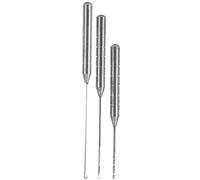ZDETGU Stainless Steel Fishing Bait Needle Set - 3pcs Rust Proof Bait Stringer Drill with Non Slip Handle for Easy Penetration, Portable Fishing Tool for Anglers