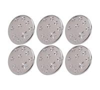 ZDETGU Stainless Steel Star Pattern Pants Buttons Metal Replacement for Pants, Shirts & Jackets Threaded Rivet Buttons with Vintage Design Secure Fit for Belts, Hats & Bags