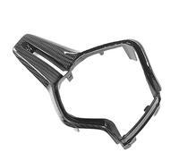 ZDETGU Steering Wheel Carbon Fiber Trim Cover Panel for Q50 Q60 Replacement Decal Sticker to and Upgrade Car Interior (Glossy)