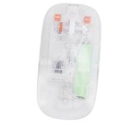 ZDETGU Transparent with USB Receiver, 3 DPI, Ergonomic Design for PC and Laptop, Battery Life (Transparent White)