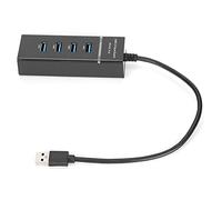 ZDETGU USB 3.0 Hub 4 Ports High Speed 5Gbps Data Transfer Slim Portable USB Splitter for Laptop PC OS X Plug and Play