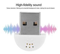 ZDETGU USB Microphone 2.0 Portable Noise Canceling Speech Computer Mic For Laptop PC Omnidirectional Plug & Play High Sensitivity 2m Range Clear Sound For Skype Recording (White)