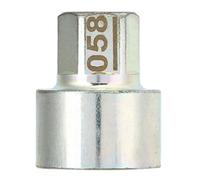 ZDETGU Wheel Lock Lug Nut Remover, Metal Key for 1 3 5 6 7Series X1 X2 X3 X4 X5 X6 Z4, Professional Screw Removal Key Socket, Fits for Anti Theft Lugnut Socke (058)