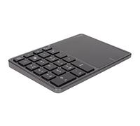 ZDETGU Wireless Numeric Keypad with Touchpad 22 Key & 24G Portable Number Pad for Laptop Desktop USB Rechargeable Slim Design for Use (Iron Gray)
