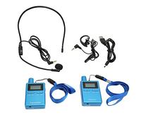 ZDETGU Wireless System with HiFi Sound LCD Display 50 Channels UHF Transmission DPLL Technology for Teaching Conference Training Interpretation