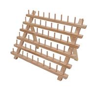 ZDETGU Wooden Thread for Sewing 60 Spools Beechwood Foldable Thread Rack Storage Holder for Quilting Embroidery Sewing Room