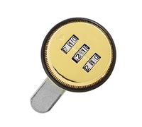 ZDETGU Zinc Alloy Combination Cam Lock - 3 Digit Keyless Security Lock for Cabinets, Mailboxes & Storage, Resettable Code, Compact Design, Fits 19-23mm Thickness