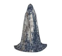 ZDFHKYDY Abstract Blue -Print Adjustable Teen Cloak - Youth Cape For Festivals & Stage, Lightweight Hooded Wear M