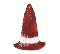 ZDFHKYDY Christmas -Print Adjustable Teen Cloak - Youth Cape For Festivals & Stage, Lightweight Hooded Wear M