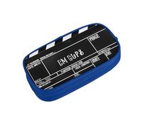ZDFHKYDY Classic Movie Clapboard Black Zipper Pencil Case Pouch Pen Box Large Capacity Storage Bag for Office & Travel Multi-Compartment Stationery Organizer Holder Gift for Women Men 21x10.5x5 cm