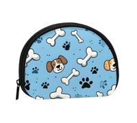 ZDFHKYDY Cute Dog Design Personalized Coin Purse Fashionable Zipper mini Coins Wallet Change Shell Storage Bag for Women Men