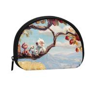 ZDFHKYDY Cute Monkey Personalized Coin Purse Fashionable Zipper mini Coins Wallet Change Shell Storage Bag for Women Men