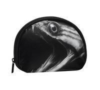 ZDFHKYDY Devouring EEL Personalized Coin Purse Fashionable Zipper mini Coins Wallet Change Shell Storage Bag for Women Men