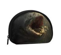 ZDFHKYDY Devouring EEL Personalized Coin Purse Fashionable Zipper mini Coins Wallet Change Shell Storage Bag for Women Men