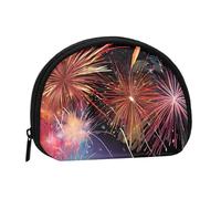 ZDFHKYDY Explosion Firework 3D Personalized Coin Purse Fashionable Zipper mini Coins Wallet Change Shell Storage Bag for Women Men
