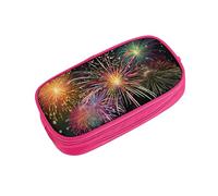 ZDFHKYDY Explosion Firework 3D Zipper Pencil Case Pouch Pen Box Large Capacity Storage Bag for Office & Travel Multi-Compartment Stationery Organizer Holder Gift for Women Men 21x10.5x5 cm