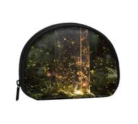 ZDFHKYDY Fireflies Personalized Coin Purse Fashionable Zipper mini Coins Wallet Change Shell Storage Bag for Women Men