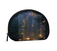 ZDFHKYDY Fireflies Personalized Coin Purse Fashionable Zipper mini Coins Wallet Change Shell Storage Bag for Women Men
