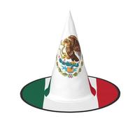 ZDFHKYDY Flag of Mexico -Print Full Coverage Halloween Hat - Unique Oxford Cloth Costume Hat For Adults With Eye-Catching Patterns, For Festivals & Themed Parties.