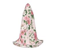 ZDFHKYDY Flowers -Print Adjustable Teen Cloak - Youth Cape For Festivals & Stage, Lightweight Hooded Wear M