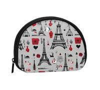 ZDFHKYDY French Fashion Model Ferrets Personalized Coin Purse Fashionable Zipper mini Coins Wallet Change Shell Storage Bag for Women Men