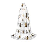 ZDFHKYDY Funny Bees -Print Adjustable Teen Cloak - Youth Cape For Festivals & Stage, Lightweight Hooded Wear S