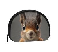 ZDFHKYDY Funny Squirrel Personalized Coin Purse Fashionable Zipper mini Coins Wallet Change Shell Storage Bag for Women Men