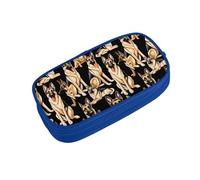 ZDFHKYDY German Shepherd Zipper Pencil Case Pouch Pen Box Large Capacity Storage Bag for Office & Travel Multi-Compartment Stationery Organizer Holder Gift for Women Men 21x10.5x5 cm