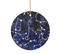 ZDFHKYDY Glow in The Dark -Print Custom Round Aluminum Pendants - Double-Sided Print, Pre-Drilled Hole For Crafting & Events.