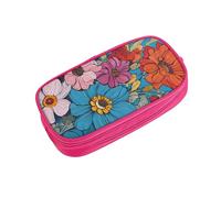 ZDFHKYDY Hello Hawaii Zipper Pencil Case Pouch Pen Box Large Capacity Storage Bag for Office & Travel Multi-Compartment Stationery Organizer Holder Gift for Women Men 21x10.5x5 cm