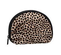 ZDFHKYDY Leopard Pattern Personalized Coin Purse Fashionable Zipper mini Coins Wallet Change Shell Storage Bag for Women Men
