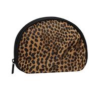 ZDFHKYDY Leopard Print Personalized Coin Purse Fashionable Zipper mini Coins Wallet Change Shell Storage Bag for Women Men