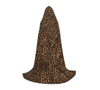 ZDFHKYDY Leopard Print -Print Adjustable Teen Cloak - Youth Cape For Festivals & Stage, Lightweight Hooded Wear M