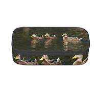 ZDFHKYDY Loon Nature Bird Large Capacity Pencil Pen Case Portable Stationery Pouch Holder Box Organizer Makeup Cosmetic Bag Office College Storage Bag Supplies for Work School Travel 21x9.5x5 cm