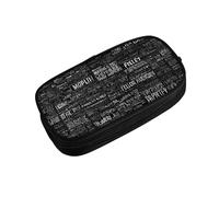 ZDFHKYDY Programmer Programming Code Zipper Pencil Case Pouch Pen Box Large Capacity Storage Bag for Office & Travel Multi-Compartment Stationery Organizer Holder Gift for Women Men 21x10.5x5 cm