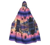 ZDFHKYDY The Old Hollywood -Print Halloween Hooded Cloak Adults - Affordable Adult Cape For Role-Playing, Themed Parties And Festivals - Comfortable Fit With Oversized Hood