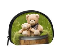 ZDFHKYDY Toy Cloth Bear Personalized Coin Purse Fashionable Zipper mini Coins Wallet Change Shell Storage Bag for Women Men