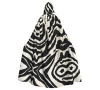 ZDFHKYDY Zebra Animal -Print Halloween Hooded Cloak Adults - Affordable Adult Cape For Role-Playing, Themed Parties And Festivals - Comfortable Fit With Oversized Hood