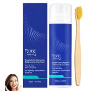 ZDFQ Toothpaste Purple Color Corrector Whitening Toothpaste, 100g，1PC | ZDFQ Toothpaste for Yellow Teeth, 2.9X Tone-Up Toothpaste, Enamel Strengthening, Protect Gums, Brighten Yellow Teeth