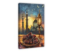 ZDFTAFD Ramadan Nights Art Canvas Poster Bedroom Decor Landscape Decor Gift 08x12inch(20x30cm)