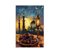 ZDFTAFD Ramadan Nights Art Canvas Poster Bedroom Decor Landscape Decor Gift 12x18inch(30x45cm)