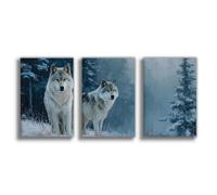 ZDFTAFD Wolf Pack Canvas Poster Wall Art Print Picture Paintings 16x24inch(40x60cm)